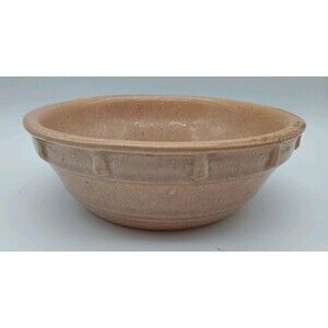 Vtg Molasses Glaze Farmhouse Stoneware Bowl